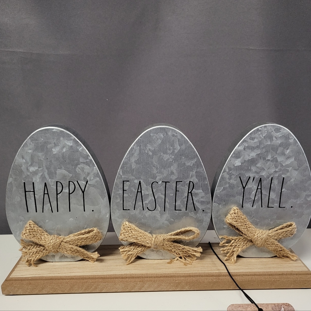 Rae Dunn Easter HAPPY EASTER Y'ALL Sign